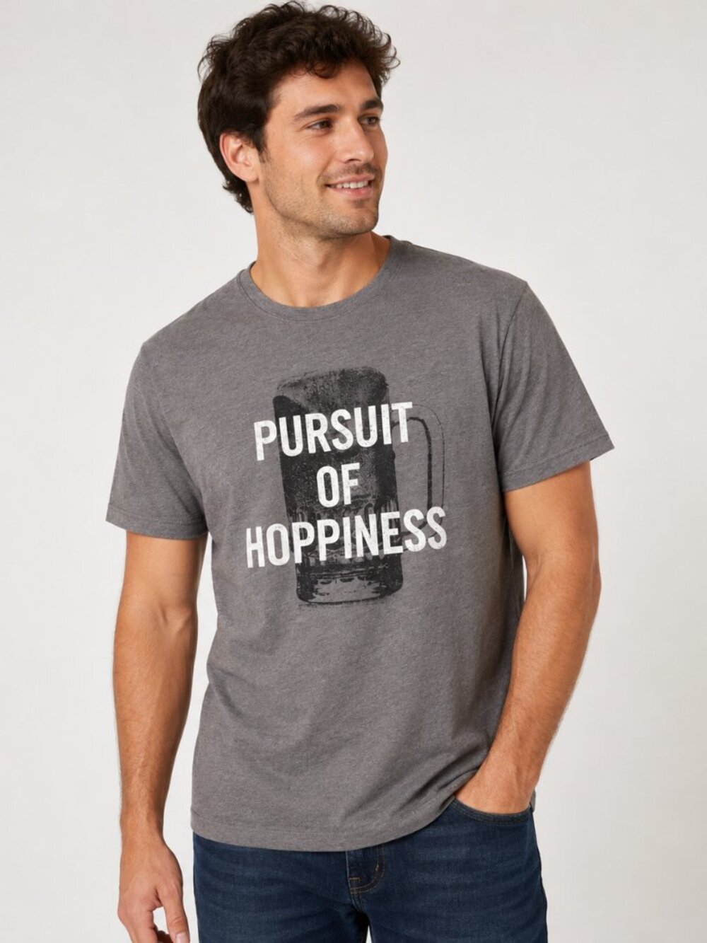 Banana Republic Graphic T-Shirt XL Gray “Pursuit of Hoppiness” Tee